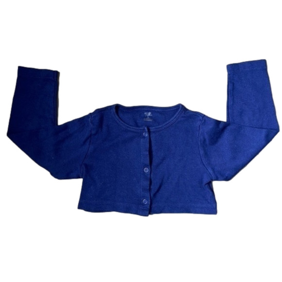 𝅺free W/ PURCHASE - Navy Cropped Cardigan - Picture 1 of 3